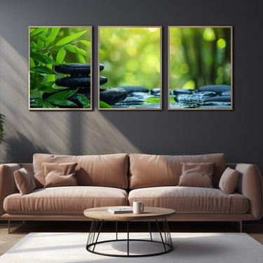 3 Piece Trees Canvas Wall Art